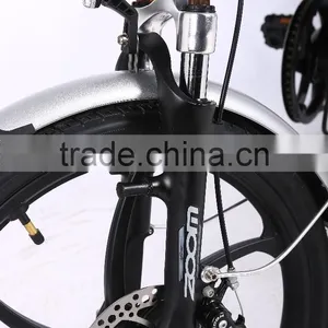 CE 36V 250W Foldable Electric Bicycle 20inch Folding Electric Bike With One-piece Aluminum Alloy Wheel thumbnail-5