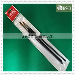 974 Long Round Black Wooden Handle Artist Brush thumbnail-1