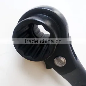 Reversible Ratchet Podger Scaffolding Spanner 19/22mm thumbnail-3