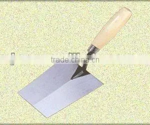 Wooden Handle Carbon Steel Bricklaying Trowel thumbnail-1