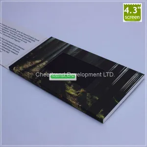 2017 Latest 4.3″ Video in Paper, Lcd Video Display Card, Lcd Video Display Brochure Book thumbnail-1