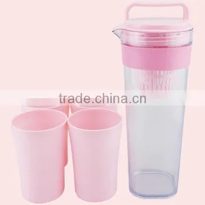 Popular Plastic Water Kettle With 4 Cups thumbnail-3