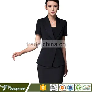 65% Polyester 35% Viscose Fabric Business Office Uniform Designs For Fat Women thumbnail-1