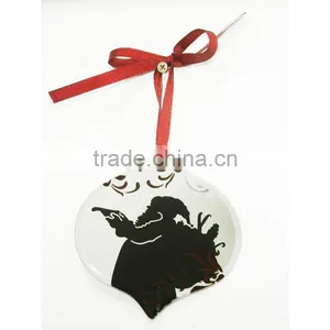 Hot Sale Christmas Design Indoor Hand Painted Glass Christmas Ornament thumbnail-1