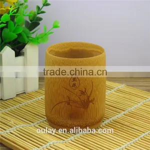 Chinese Handmade Nature Bamboo Cups Drink Cups Beer Cup With Logo thumbnail-1