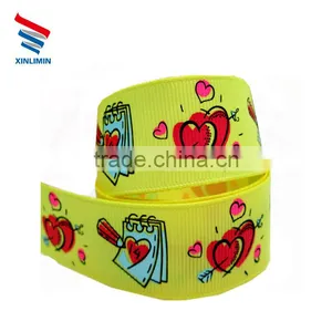 China New Ribbon Factory Customize Custom Printed Grosgrain Ribbon thumbnail-6