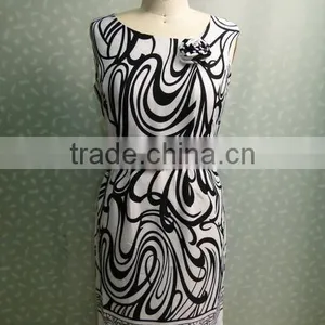 2015 Women Casual Dresses With Flower thumbnail-1