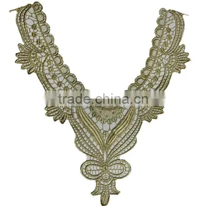 Lace Manufacturer Machine Made Crochet Neck Lace for Garment thumbnail-1