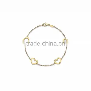 Gold Plated Designer Heart Bracelet thumbnail-1