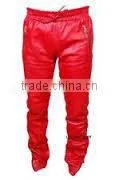 Red Mens Jogging SweatPants Lambskin thumbnail-1
