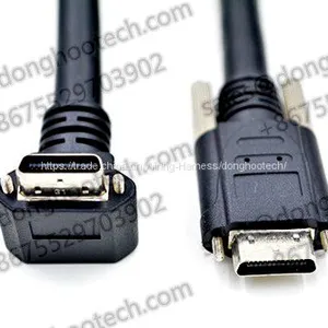 High Performance Camera Link Cable Right Angle UP and DOWN 1 Meters in Restricted Space Applications thumbnail-1