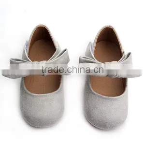 Tan Baby Rubber Sole Shoes Mary Jane Leather Baby Shoes thumbnail-5