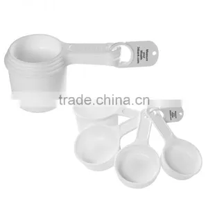 Set OF Four Measuring Cups - 1/4 Cup, 1/3 Cup, 1/2 Cup, 1 Cup, Measuring Scales Molded on Handles and Comes With Your Logo thumbnail-1