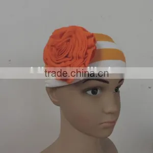Wholesale Summer Baby Girls Elastic Headband Bright Color Stripe Flowers' Hair Accessories High Quality Kids Hair Wearing thumbnail-2