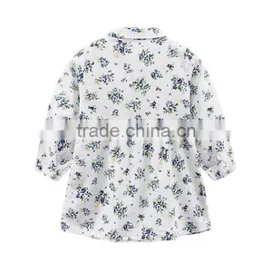 Wholesale Sweet Style Long Sleeve Flower Printing Kids Dress thumbnail-2