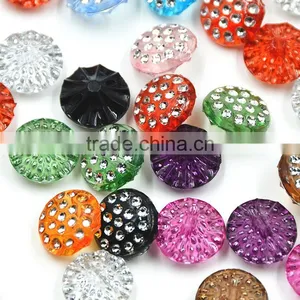 Colorful 12.5mm Garment Button With Rhinestone Fashion Buttons For Clothes thumbnail-3