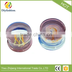 Hot Sell High Quality Comfortable Glass Marine Jellyfish Auricle Ear Plug thumbnail-2