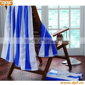 100% Cotton Bule & White Stripe Beach Towel thumbnail-1