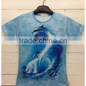 Customized Wholesale Unisex Short Sleeve Sublimation 3d Full Printing t Shirt thumbnail-1