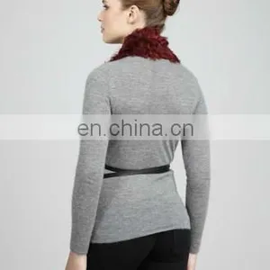 Curly Lamb Fur Vest /tiger's Eye thumbnail-2