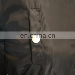 Wholesale Women Embroidery Black Long Bomber Jacket thumbnail-5