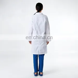 White Women's 65%polyester 35%cotton Lab Coat thumbnail-5