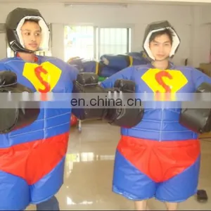 2017 New and Stock Superman Costume Sumo Suits Foam Padded Sumo Suits thumbnail-1