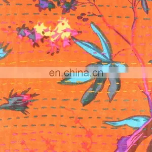 INDIA KANTHA VINTAGE PILLOW CUSHION COVER THROW HANDMADE ETHNIC HOME DECOR thumbnail-2