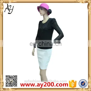 New Ladies New Design Fashion Top Shirt Long Sleeve Polyester T-Shirt thumbnail-2