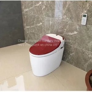 China Sanitary Ware Portable Bathroom Modern New Design Gold Intelligent Toilet Seat Cover With All Self-clean System thumbnail-3