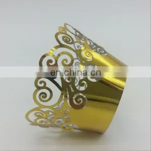 Laser Cut Cupcake Wrappers Birthday or Wedding Decorative Cake Wrappers thumbnail-1