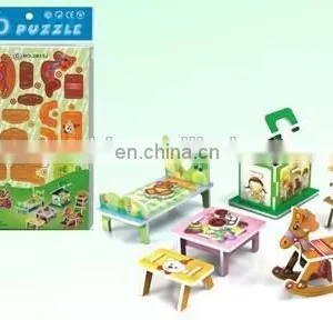 Custom Girl's Furniture Foam Puzzle 3D Puzzle thumbnail-1