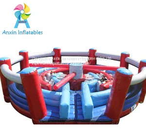 Giant Round Inflatable Knock Out Race Challenge Obstacle Course Equipment for Kids and Adult thumbnail-1