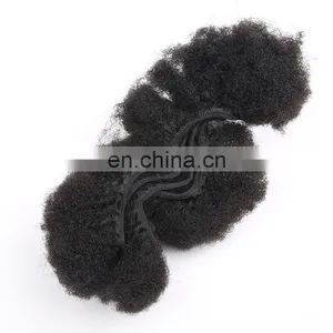 Tight Zigzag Afro Kinky Curly Extensions Sewing to Weft 6''-32'' Available Brazilian Virgin Hair Afro Kinky Curly thumbnail-4