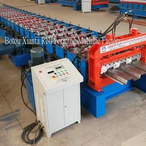 Roof Panel Galvanized Aluminum Floor Deck Roll Forming Machinery thumbnail-1