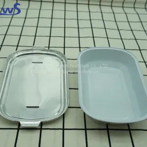 Wholesale High Quality Airline Food Packaging Disposable Smooth Wall Aluminum Foil Container thumbnail-2