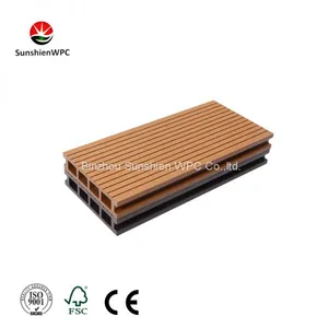 Sunshien WPC Decking Floor and Fence Tiles Selling Directly From Factory With OEM thumbnail-1