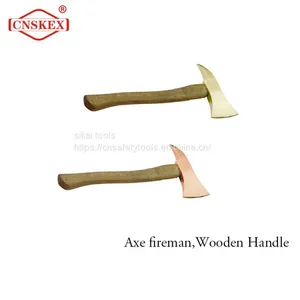 Axe Fireman Wooden Handle Non Sparking Aluminum Bronze 1kg thumbnail-1