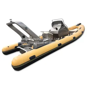 CE Approval 6.8m Fiberglass Hull Inflatable Yacht Boat Rib 680 for Sale thumbnail-1