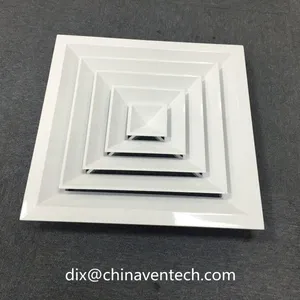 Aluminum Air Terminals Square Ceiling Back X Structure Air Diffuser thumbnail-5