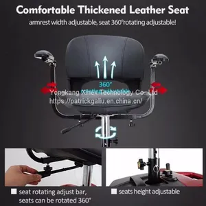 Classic 4 Wheel Electric Mobility Scooter for Seniors Battery Removable thumbnail-3