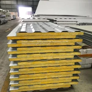 Cold Room Easy Installation Exterior Aluminium Fireproof Wall /Roof Panel EPS/Rock Sandwich Panels thumbnail-5