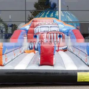 Strong Man Themed Bungee Run Jeu Gonflable Inflatable Wipeout Game thumbnail-6