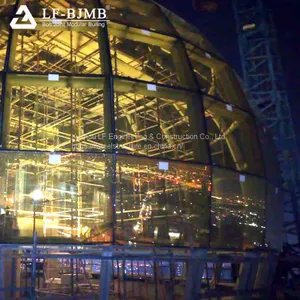 New Design Space Frame Skylight Glass Roof Price Dome Structure Roofing thumbnail-1