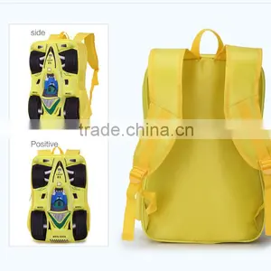 Children Cartoon 3d Cars School Backpack Book Bags thumbnail-3
