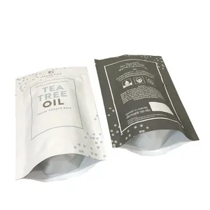 Accept Customized Herb Food Dried Food Bags Black Aluminum Foil Stand Up Pouch thumbnail-1