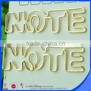 Custom Letter Paper Clip With Shiny Gold Finished Supplier's Choice thumbnail-6