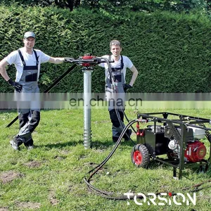 Hydraulic Ground Screw Pile Driver / Screw Piles Installation Equipment thumbnail-2