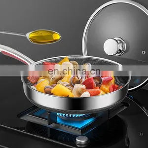 Kitchen Modern Portable Large Industrial Cheap Non Stick Deep 4 Egg Ceramic Frying Pan thumbnail-1