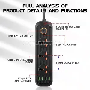 Power Supply,Smart Power Extender With Master Switch Swithed Socket A01 thumbnail-3